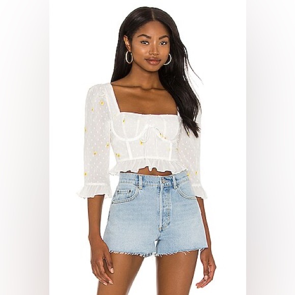 For Love & Lemons Abby Blouse Small